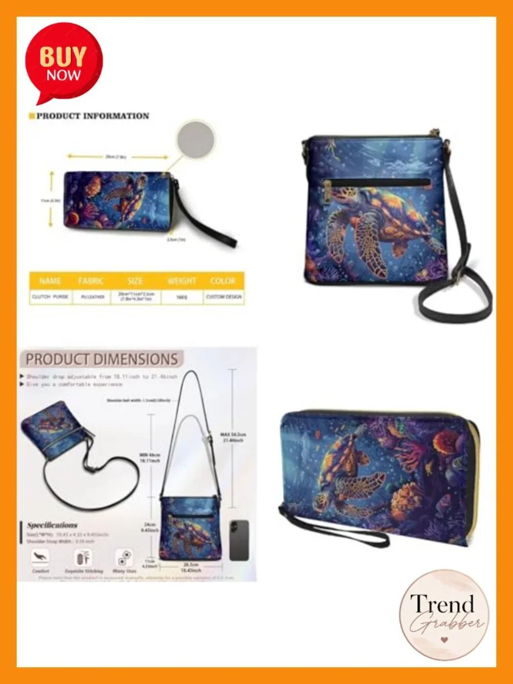 Crossbody Purse Set, Multi-Pocket Hobo Bag with PU Wristlet Wallet